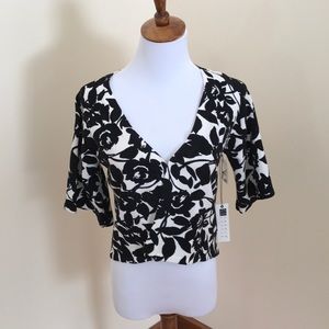 NWT black and white cardigan